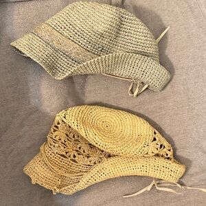 Flora Bella 100% Raffia set of 2 hats